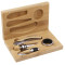 Coffret cadeau à vin en bambou 4 pièces