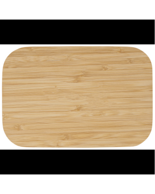 Boîte à lunch en fibre de bambou avec couvercle pour planche à découper