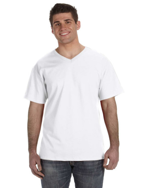 8,3 oz, T-Shirt col en V 100 % Coton Épais HDMC