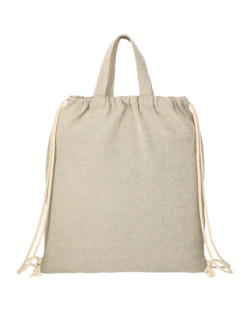 Sac à cordon en coton recyclé de 5 oz