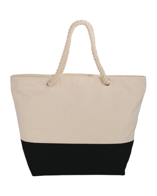 Fourre-tout zippé en corde en toile de coton 12oz