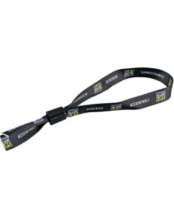 Bracelet couleur 1/2" avec clip coulissant