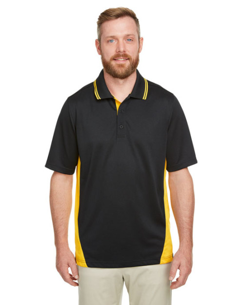 Flash - Polo pour homme de taille longue à blocs de couleur avec protection contre les accrocs Plus
